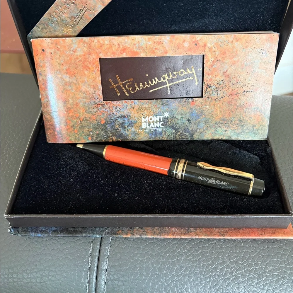 Montblanc Meisterstück Hemingway Limited Edition Pen - Orange and Black